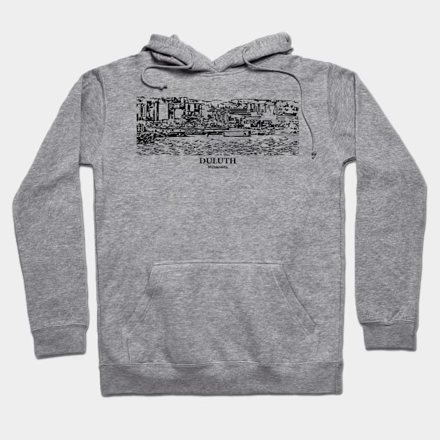 Duluth - Minnesota Hoodie by Lakeric